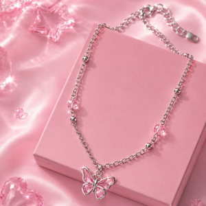HOME Butterfly Charm Necklace