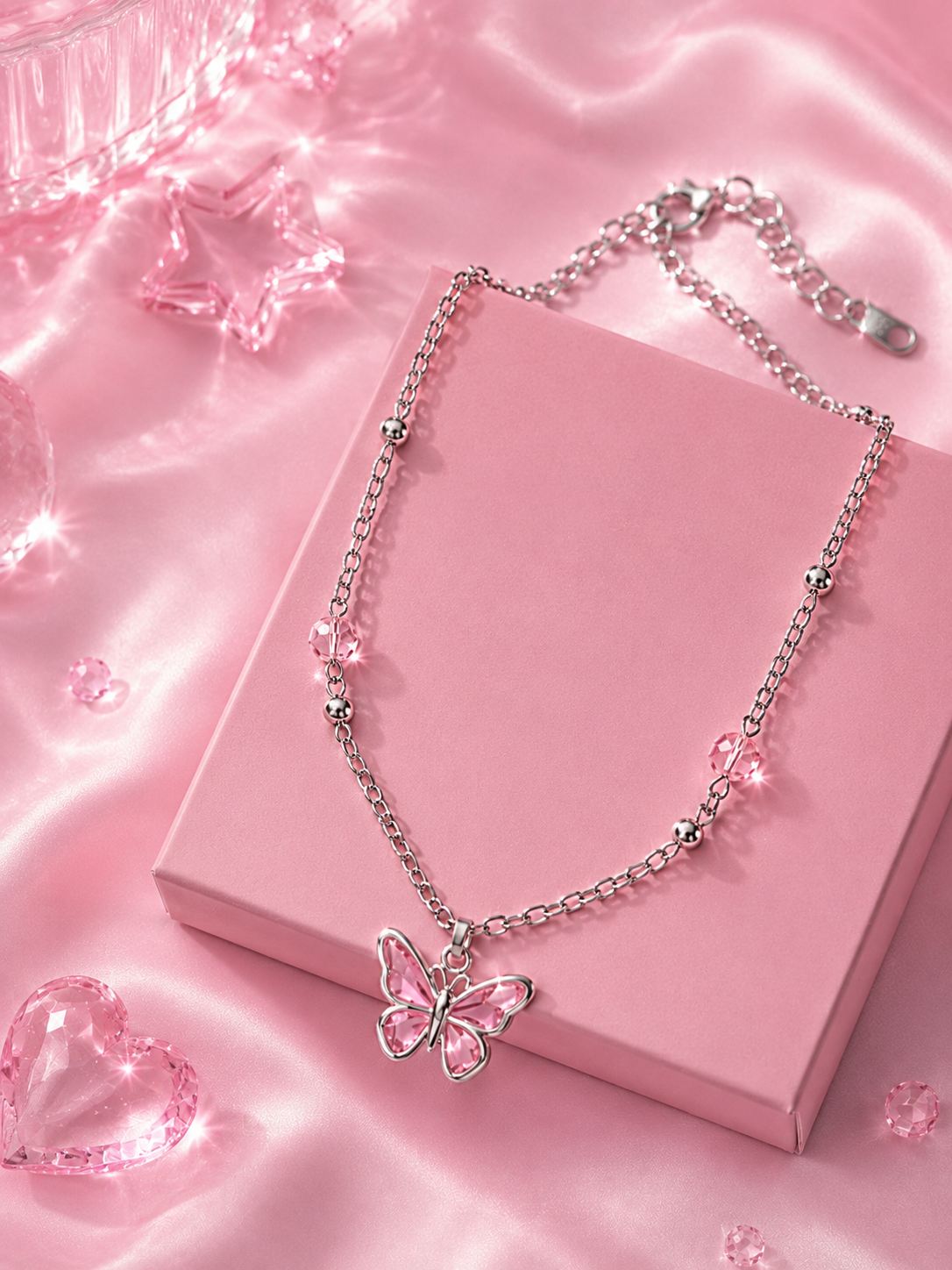 file_00000000d6b47206b892af38a45228d9 Butterfly Charm Necklace